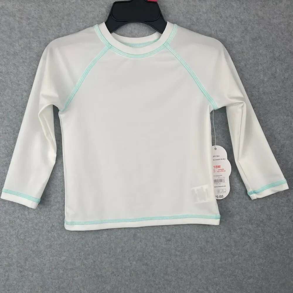 Wonder Nation Long Sleeve Swim Rash Guard Size 18 months